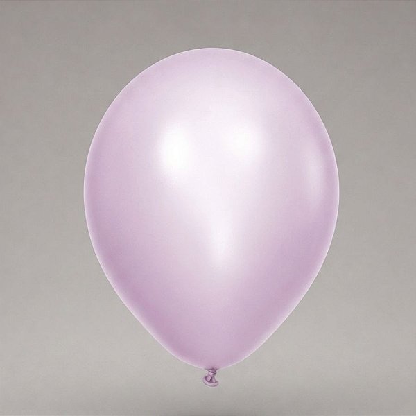 Balão de Festa Redondo Profissional Látex Liso Perolado 24" 60cm - Lilás - 3 unidades - Art-Latex - Rizzo