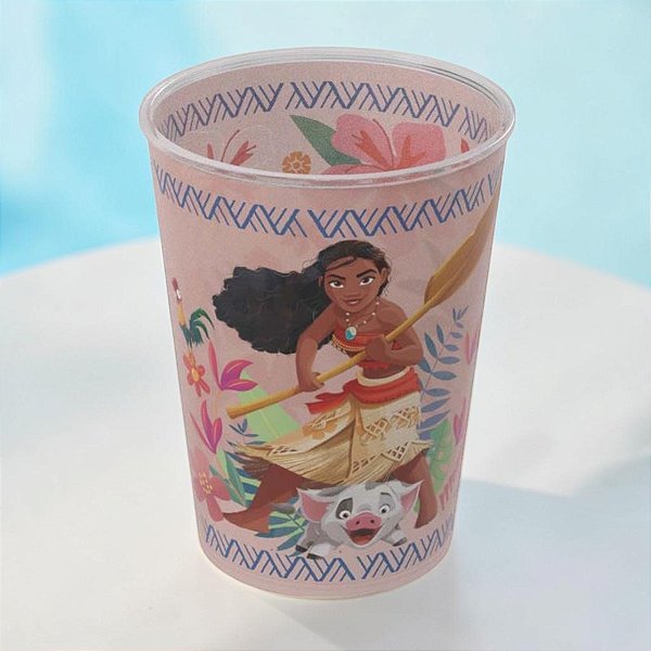 Kit 10 Copos de Plástico Moana - 320ml - Disney Original - 1 unidade - Plasútil - Rizzo