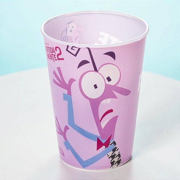 Kit 10 Copos de Plástico Divertidamente 2 - Medo - 320ml - Disney Original - 1 unidade - Plasútil - Rizzo