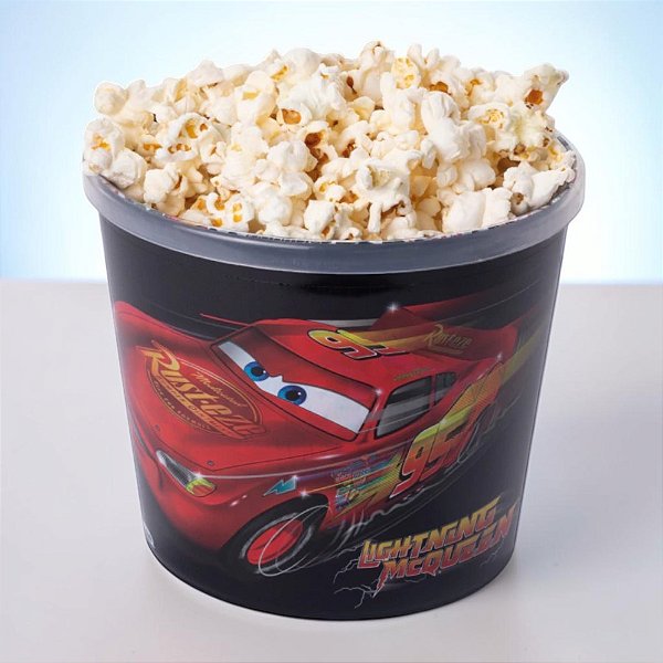 Kit 10 Baldes de Pipoca - Carros - 2,1L - Disney Original - 1 unidade - Plasútil - Rizzo