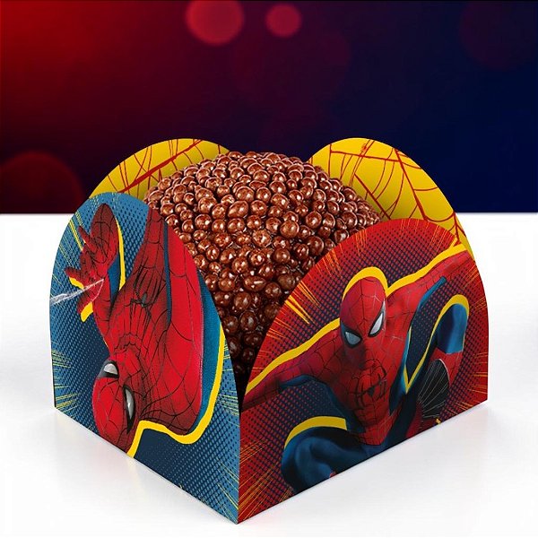 Porta Forminha - Homem Aranha - Um Novo Dia - 2,5x3,5cm - Disney Original - 50 unidades - Regina - Rizzo