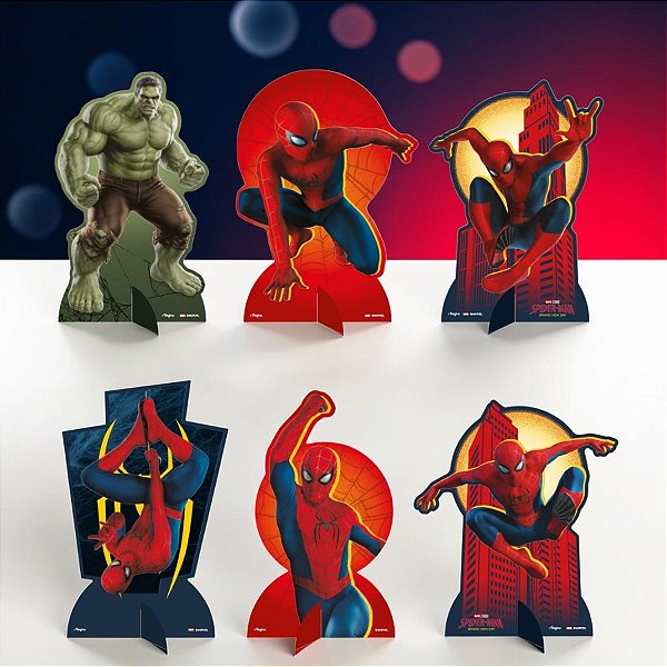 Decoração de Mesa - Homem Aranha - Um Novo Dia - Disney Original - 6 unidades - Regina - Rizzo