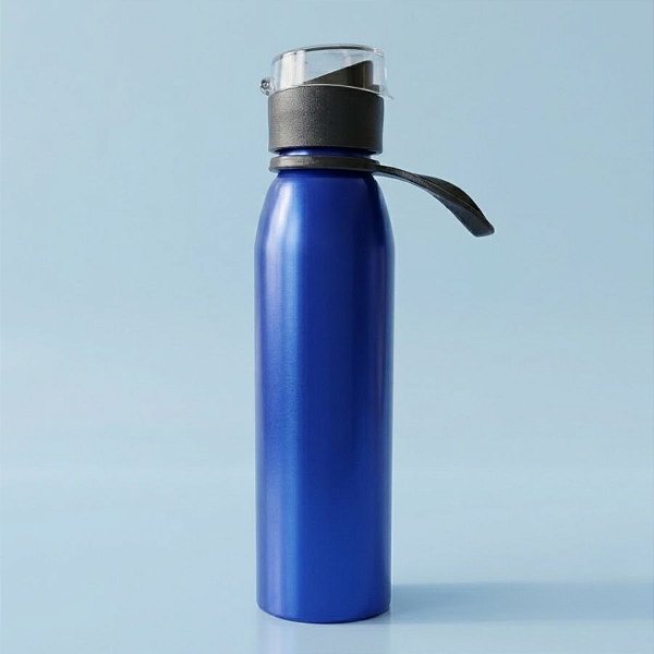 Garrafa Squeeze de Alumínio Com Alça - Azul - 680mL - 1 unidade - Rizzo