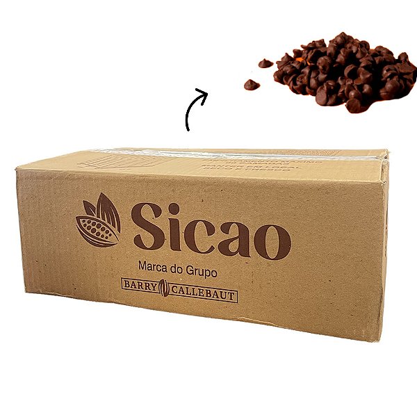 Chocolate Nobre Chips Ao Leite - 10kg - Embalagem Econômica - 1 unidade - Sicao - Rizzo
