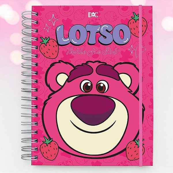 Caderno Smart Univ. Folhas Reposicionáveis - Lotso - Toy Story - 10 Divisórias - 20x27cm - Disney Original - 1 unidade -