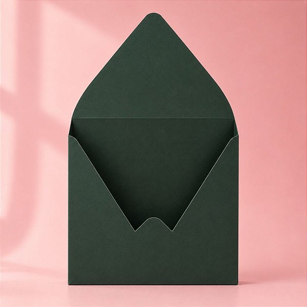 Caixa Envelope para Presente - Verde Fosco - 31x21,5x10cm - 1 unidade - Rizzo