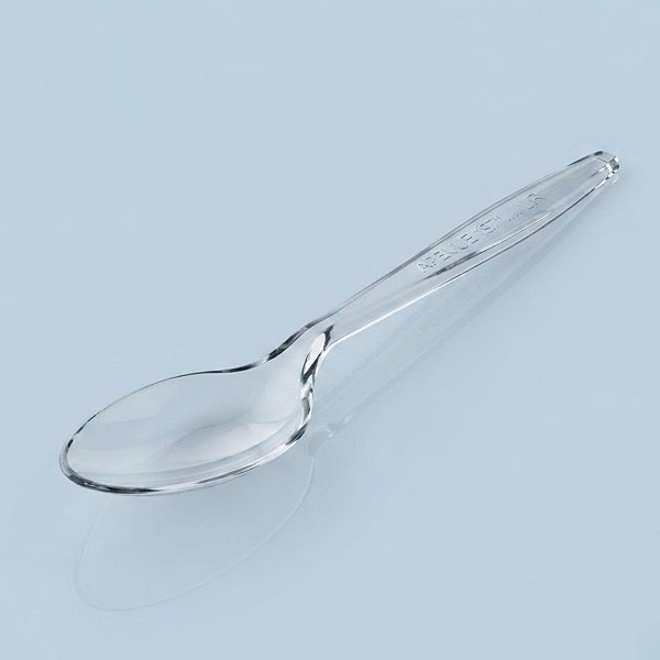 Colher Master - Cristal - 15cm - 50 unidades - Plastilânia - Rizzo