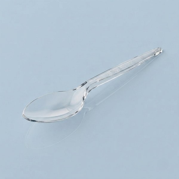 Colher Para Refeição - Cristal - 16cm - 50 unidades - Plastilânia - Rizzo