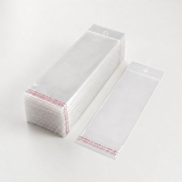 Saco Adesivado com Furo - 8x15cm - 100 unidades - Rizzo