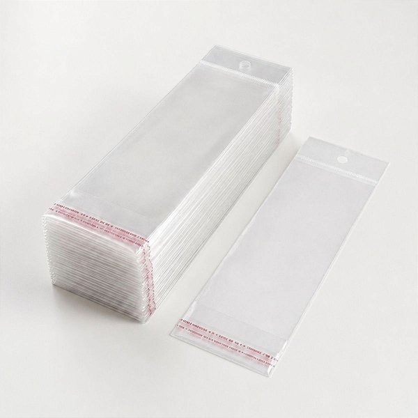 Saco Adesivado com Furo - 5x22cm - 100 unidades - Rizzo