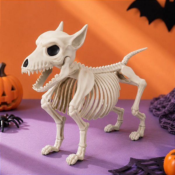 Enfeite de Halloween - Esqueleto Cachorro - 24x30cm - 1 unidade - Rizzo