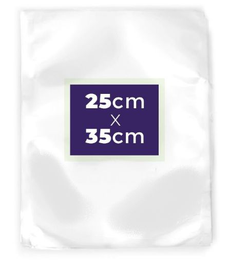 Saco Transparente a Vácuo 25x35cm - Rizzo Embalagens