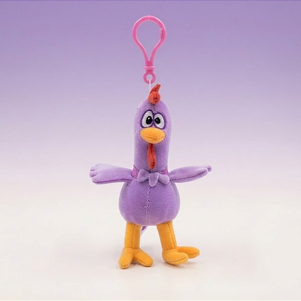 Chaveiro de Pelúcia Clip-On - Galinha Pintadinha - Galo - 5x13x6cm - 1 unidade - Toyng - Rizzo