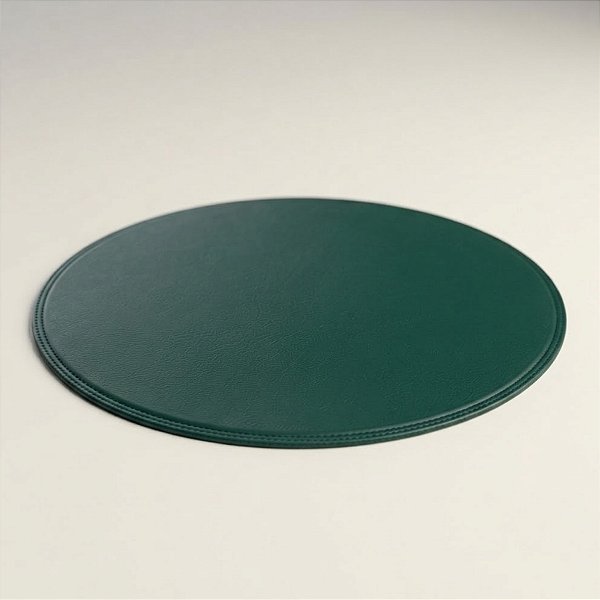 Jogo Americano Redondo - Verde Escuro - 38x38cm - 4 unidades - Cromus - Rizzo