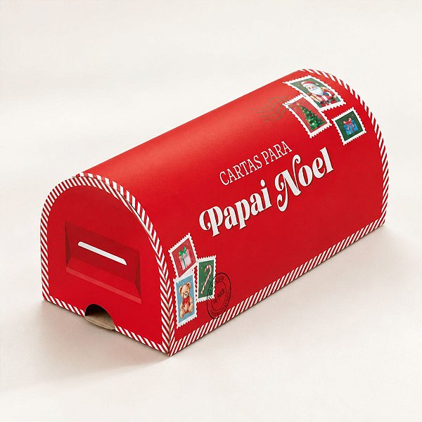 Caixa Correio Para Docinhos de Natal - Cartinhas - Vermelho - 13x5,5x5,5cm - 10 unidades - Cromus - Rizzo