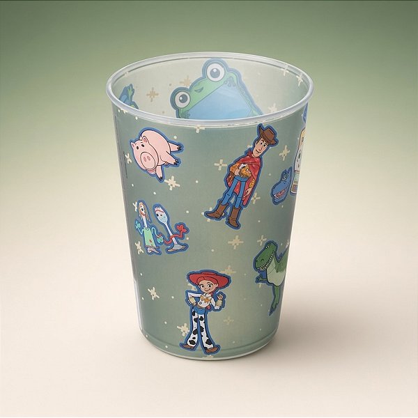 Copo de Plástico Toy Story - Turma Toy Story - 320ml - 1 unidade - Disney Original - Rizzo