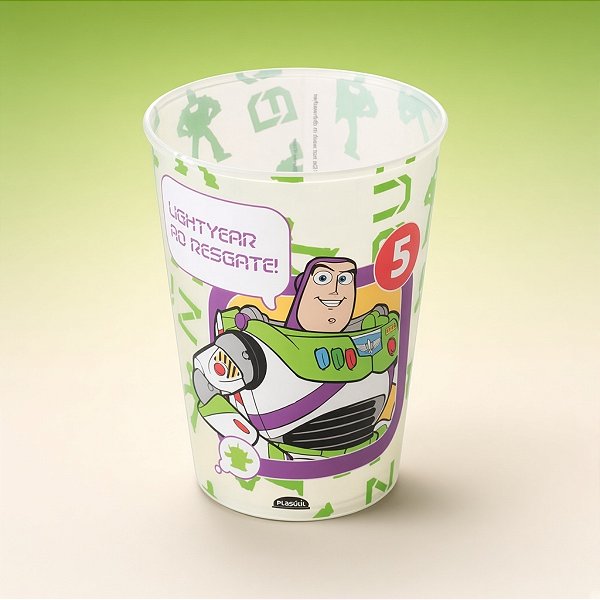Copo de Plástico Toy Story - Buzz Lightyear ao Resgate - 320ml - 1 unidade - Disney Original - Rizzo