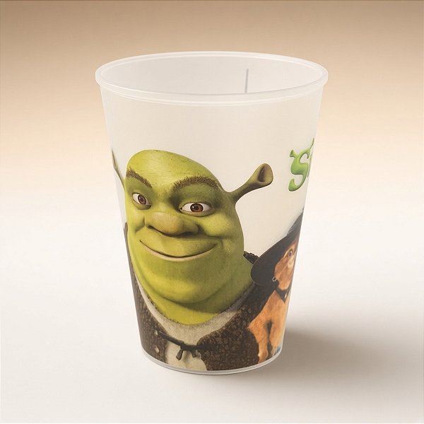 Copo de Plástico - Shrek - 320ml - 1 unidade - Plasútil - Rizzo