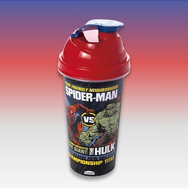 Shakeira Marvel - Homem Aranha vs Hulk - 580ml - 1 unidade - Disney Original - Rizzo