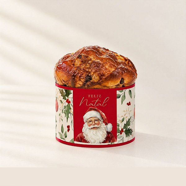 Cinta para Panetone 100g - Natal Afetivo - Vermelho- 25x6cm - 10 unidades - Cromus - Rizzo