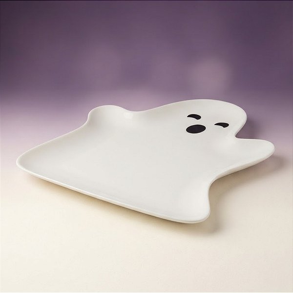 Bandeja Decorativa de Halloween - Fantasma - 32x38cm - 1 unidade - Cromus - Rizzo