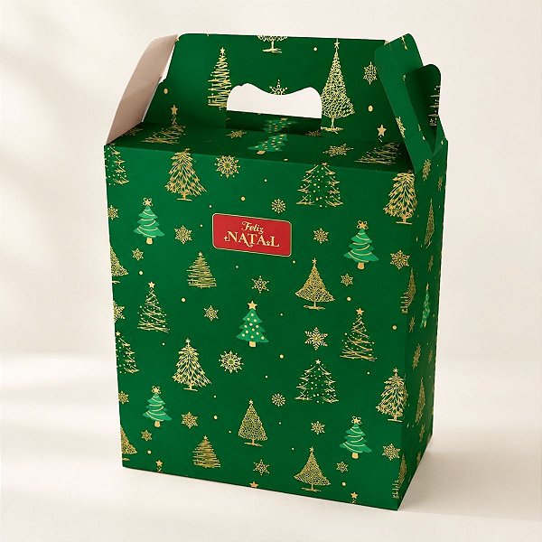 Caixa Maleta para Presente - Natal - 31x21cm - 10 unidades - Regina - Rizzo
