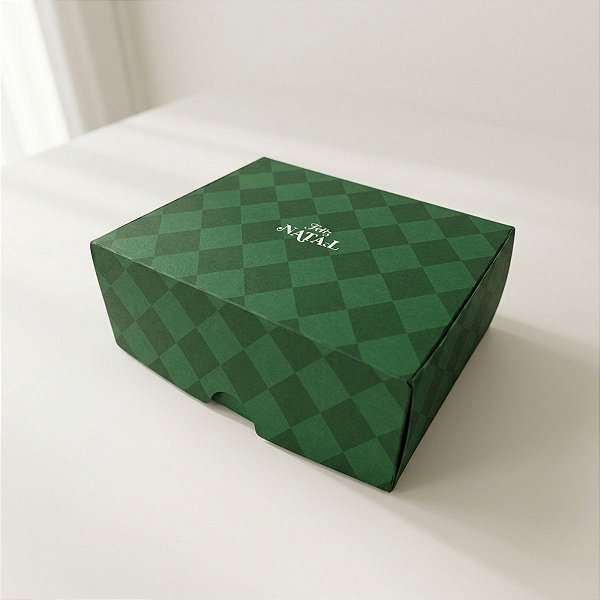 Caixa para 6 Doces - Natal Origem - Verde - 9x12cm - 10 unidades - Regina - Rizzo