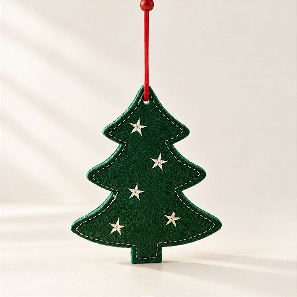 Enfeite de Natal em Feltro - Árvore - 12cm - 1 unidade - Rizzo