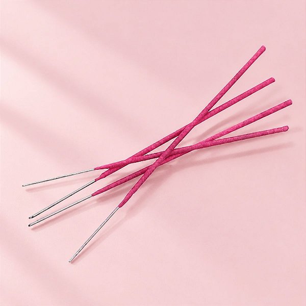 Vela Estrelinha - Rosa - 14cm - 4 unidades - Rizzo