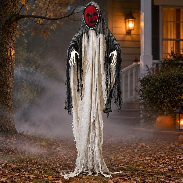 Enfeite Decorativo De Halloween Com Som, Luz e Movimento - Fantasma Max - 210cm - 1 unidade - Cromus - Rizzo