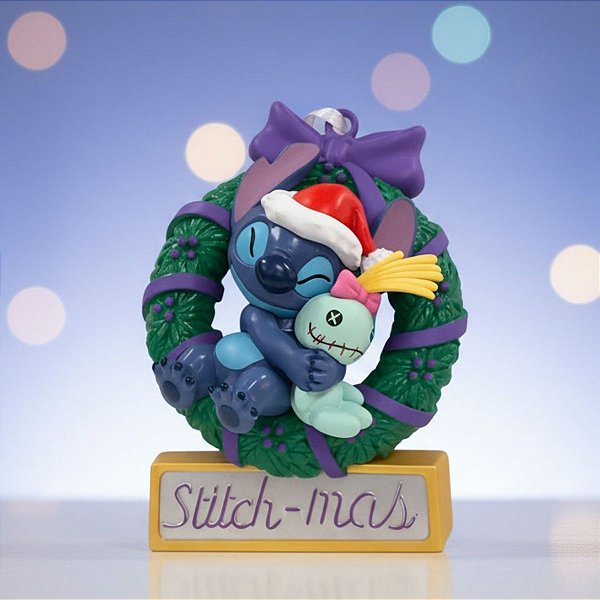 Enfeite para Pendurar de Natal - Stitch e Xepa - 10cm - 1 unidade - Cromus - Rizzo