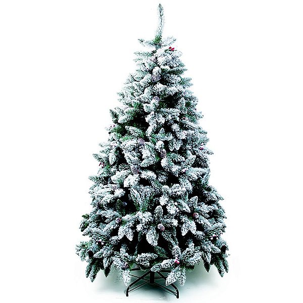 Árvore de Natal Mont Blanc Nevada Verde 2,40m - 01 unidade - Cromus Natal - Rizzo