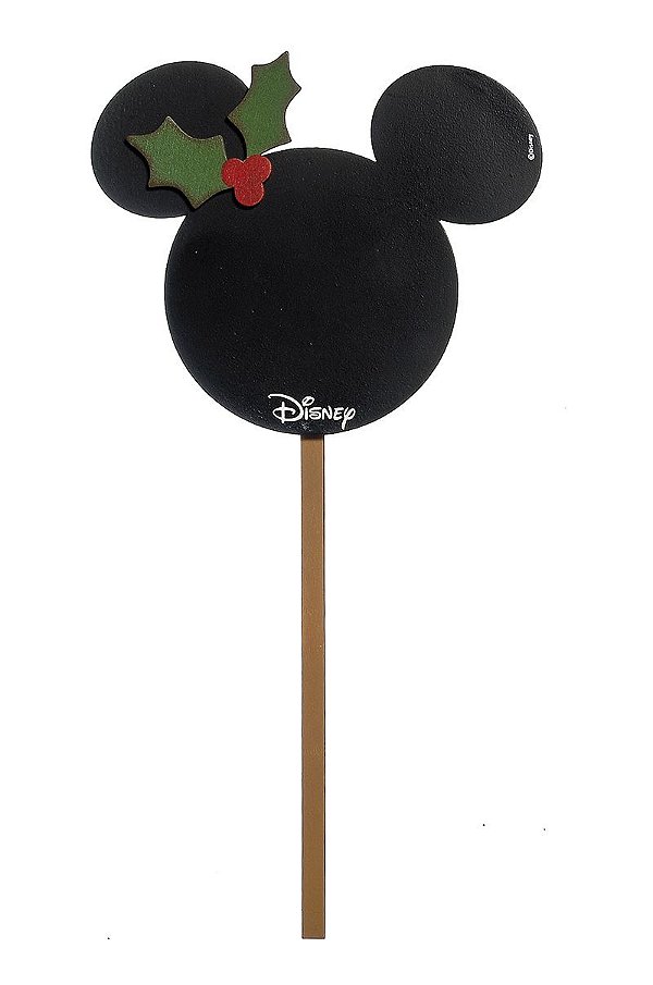 Pick Médio para Jardim para Decoração Mickey Sombra 35cm - 01 unidade Natal Disney - Cromus - Rizzo Embalagens