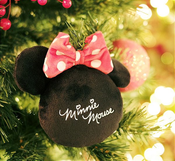 Enfeite para Pendurar Minnie Mouse Assinatura 15cm - 01 unidade Natal Disney - Cromus - Rizzo Embalagens