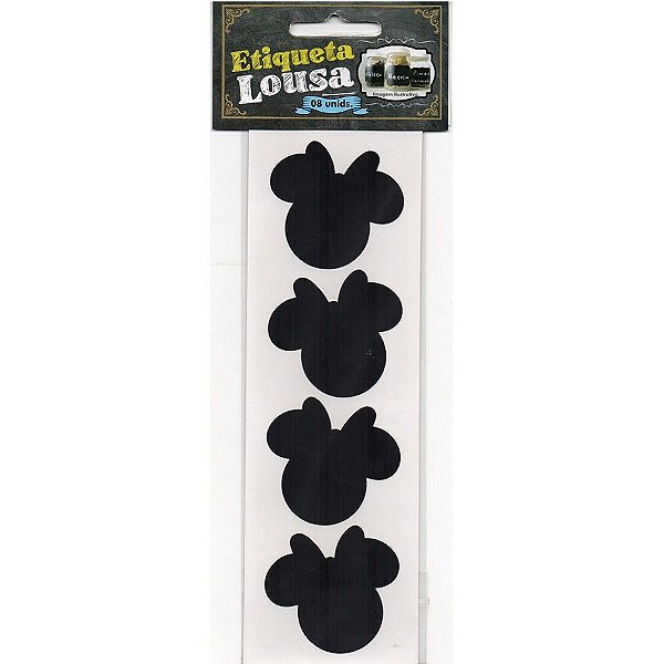 Etiqueta Adesiva Lousa Minnie Mouse - 08 unidades - Rizzo Embalagens