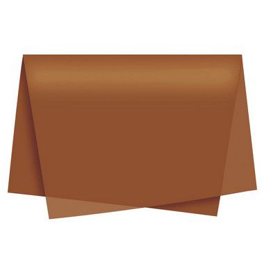 Papel de Seda Marrom - 50x70cm - Rizzo Embalagens