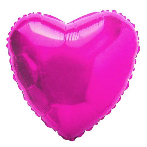 Balão Metalizado Coração Liso 20'' 50cm - Pink - Flexmetal - Rizzo Embalagens e FCoras