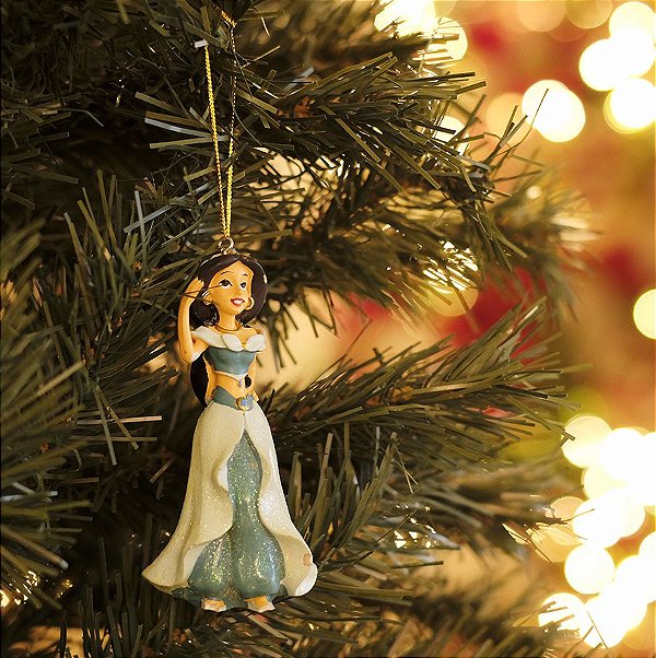 Enfeite para Pendurar Princesa Jasmine 10cm - 01 unidade - Natal Disney - Cromus - Rizzo Embalagens