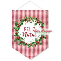 Placa Decorativa Para Porta - Cromus Natal - Rizzo Embalagens