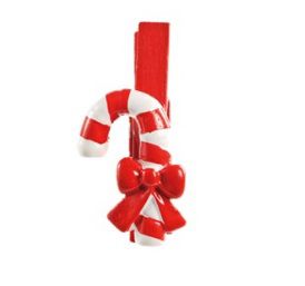 Prendedor Branco Candy - 06 unidades - Cromus Natal - Rizzo Embalagens