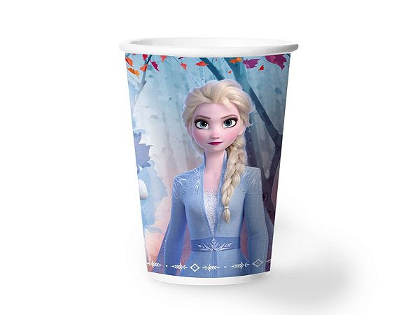 Copo de Papel 180ml Festa Frozen 2 - 08 unidades - Regina - Rizzo Festas