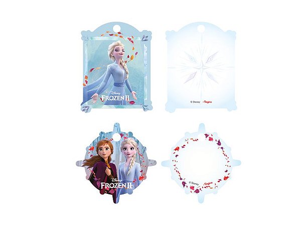 Tag para Lembrancinha Festa Frozen 2 - 8 unidades - Regina - Rizzo Festas