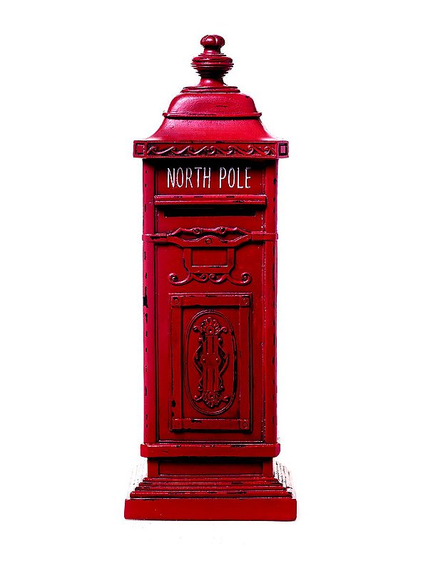 Caixa de Correio Vermelha Decorativa 40cm - 01 unidade - Cromus Natal by  Cecília Dale - Rizzo Embalagens
