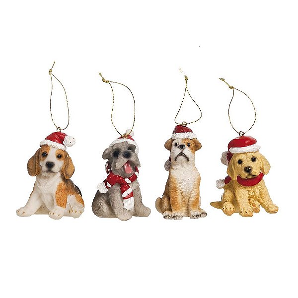 Enfeite para Pendurar Cavalo Marinho 10cm Seychelles - 04 unidades - Cromus Natal - Rizzo Embalagens