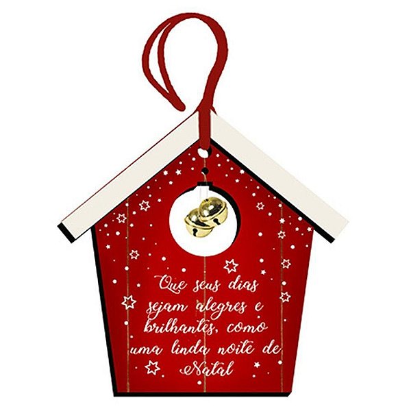 Tag de MDF Casinha Que seus Dias 12,5cm - 01 unidade - Litoarte - Rizzo Embalagens