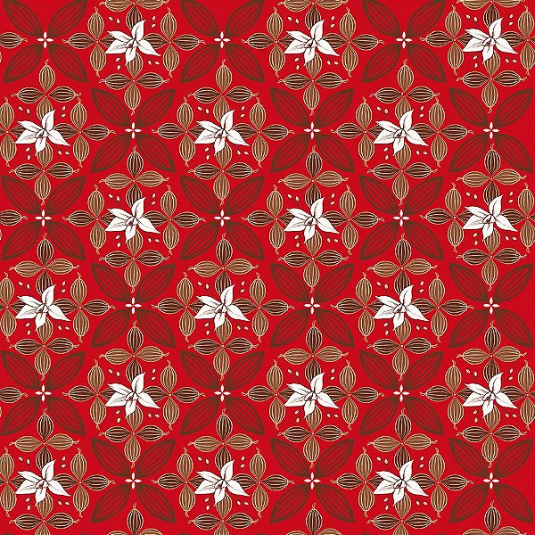 Folha para Ovos de Páscoa Flor de Cacau Vermelho 69x89cm - 05 unidades - Cromus Páscoa - Rizzo Embalagens