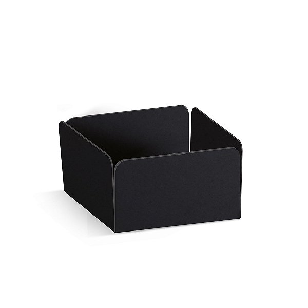 Forminha Reta para Pão de Mel Preto  - 100 unidades - 7,3x7,3x3,5cm - Cromus Profissional