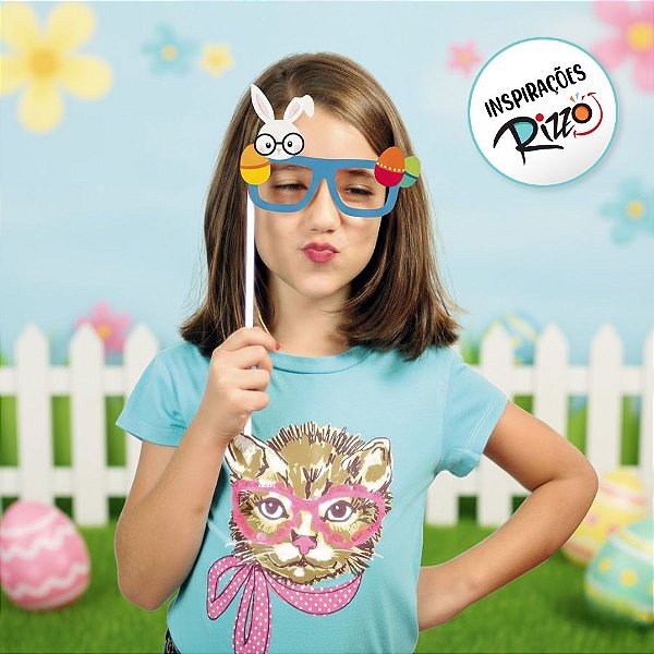 Plaquinhas Divertidas Páscoa Cores - 08 unidades - Cromus Páscoa - Rizzo