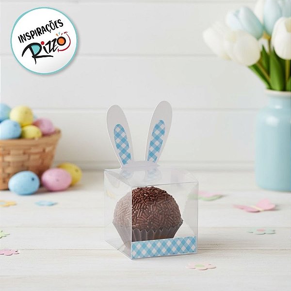 Caixa Clean 1 Doce Páscoa Soft Azul - 10 unidades - Cromus - Rizzo Embalagens
