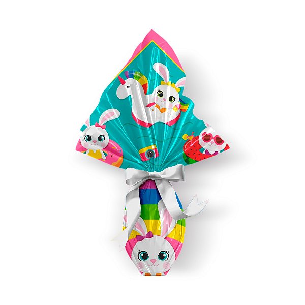 Saco Express 32x32cm para Ovos de 150g a 200g - Piscina - 05 unidades - Cromus Páscoa - Rizzo Embalagens